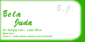 bela juda business card